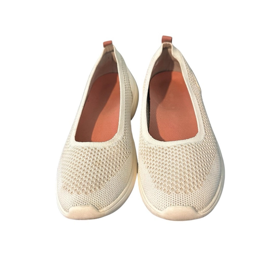 Vionic Kallie Women's 6M Ivory Slip On Knit Sporty Comfort Shoe